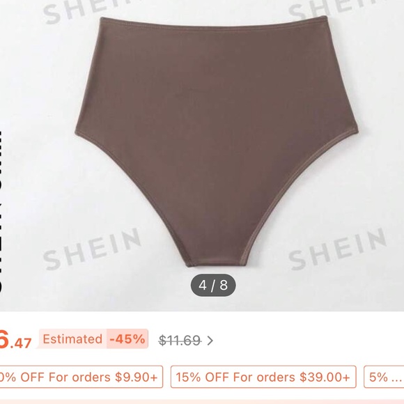 SHEIN High waisted swim bottoms - Picture 4 of 6